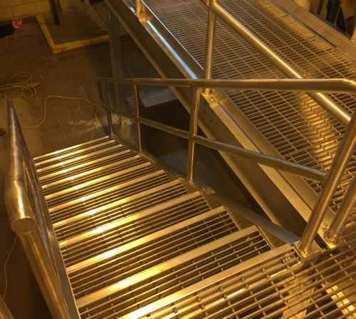steel stairs
