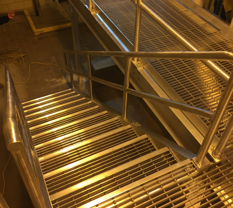 steel stairs
